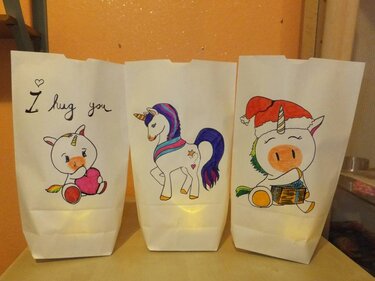 Lichtertüten oder Geschenktüten selber basteln