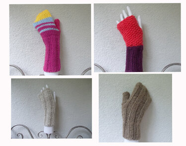 Strickanleitung Handschuhe, Pulswärmer, verblüffend einfach zu stricken