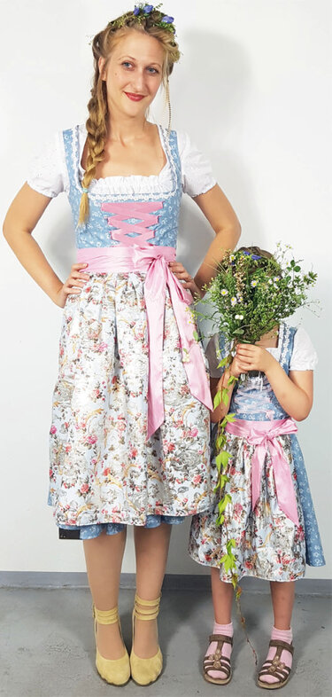 Schnittmuster/Nähanleitung ♡ Mädchen-Dirndlschürze ♡  Gr. 92-146