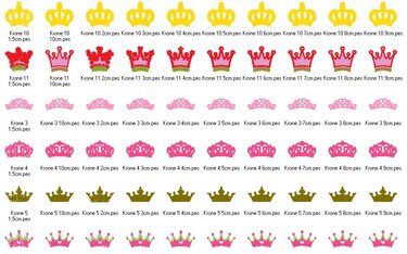 Stickdatei Kronen Krone Prinzessin - Sticken
