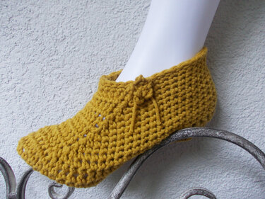crochet pattern slippers, shoes, bed shoes, variable sizes, quick and easy to crochet, unisex