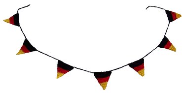 Häkelanleitung für eine Deutschland-Wimpelkette