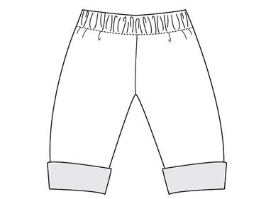 Sewing pattern reversible pants FIOCCO – tutorial/file – 9M/12M to 9Y/10Y