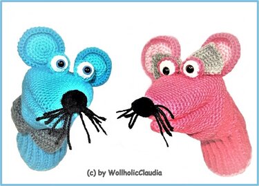 Häkelanleitung Sparset Handpuppen