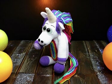 Fluffy Unicorn - Crochet Pattern