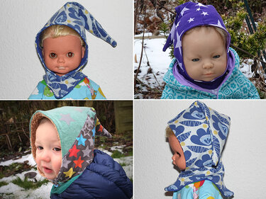 Schlupfmütze „Tobi“ für Frühchen und Neugeborene (Kopfumfang / Größe: 29 - 45 ) - Bild 4