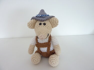 Bayern-Maus Mini - Häkelanleitung