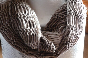 Mustermaschenloop gestrickt - Bild 4