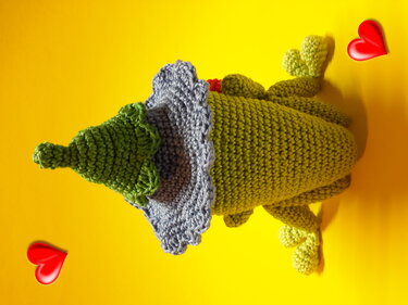 Häkelanleitung Fröschlein Valentin mit Herz in 2 Varianten