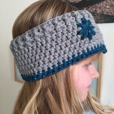 Stirnband Wintersternchen - Häkeln