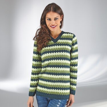 Strickanleitung Damenpullover "Seidenglanz" 754106 - Bild 2