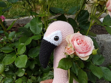 Häkelanleitung Flamingo AGATHE Schlenkertier