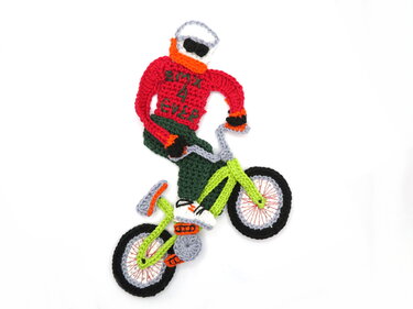 Bmx Crochet Applique Pattern