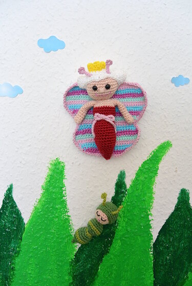 E-Book: Schmetterling & Raupe - Häkeln