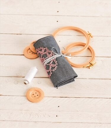 Ordnungstäschchen für Nähzubehör häkeln