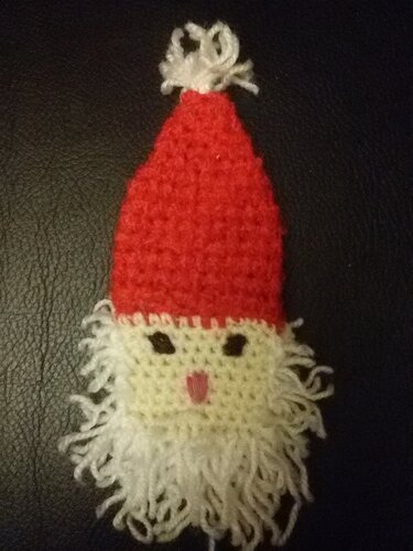 Anleitung Flaschenverkleider - Weihnachtsmannkostüm - Häkeln