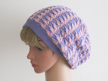 Häkelanleitung: Mädchen + Damen Mütze in 2 Farben (Größe S, M, L)