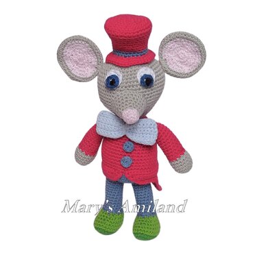 Oscar Mouse The Ami - Amigurumi Crochet Pattern