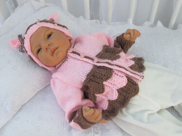 Strickanleitung Babygarnitur für Jungen und Mädchen Gr.50/54 - Bild 3