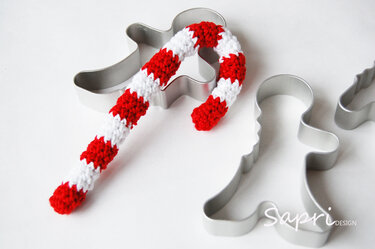 Häkelanleitung große und kleine Zuckerstangen