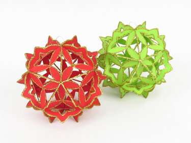 Tannenbaumanhänger – Glitzerkugeln – Bastelvorlagen und Anleitung - Basteln