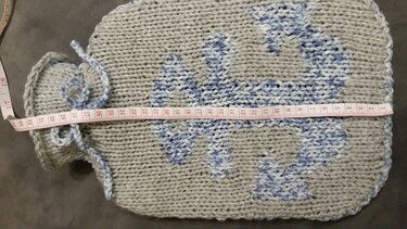 Wärmflaschenbezug "Ahoi" mit Anker - Stricken