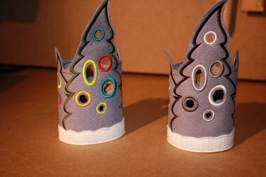 Ith Stickdateien Weihnachtsbäume für Led Lichter - Sticken