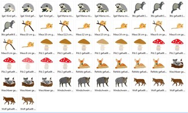 Stickdatei Waldtiere - Sticken