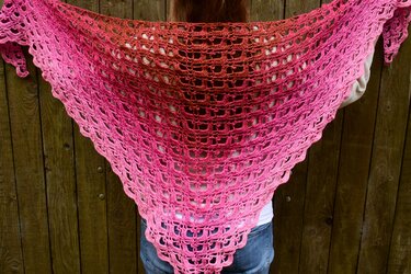 Häkelanleitung Dreieckstuch "Cupcake" mit Bordüre