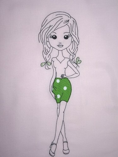 Mädchen Stickdatei ♥ sweet Girl ♥ Lotta - Sticken