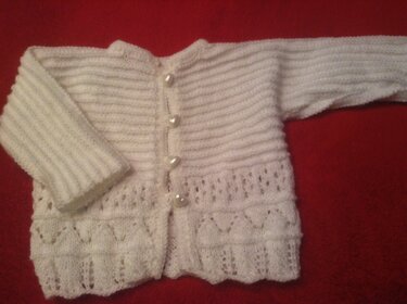 Strickanleitung Taufset Gr,62 für Fortgeschrittene