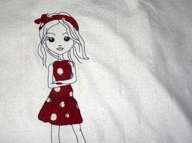 Mädchen Stickdatei ♥ sweet Girl ♥ Mel - Sticken