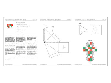 Adventskalender – Würfel – Bastelvorlagen und Anleitung - Basteln