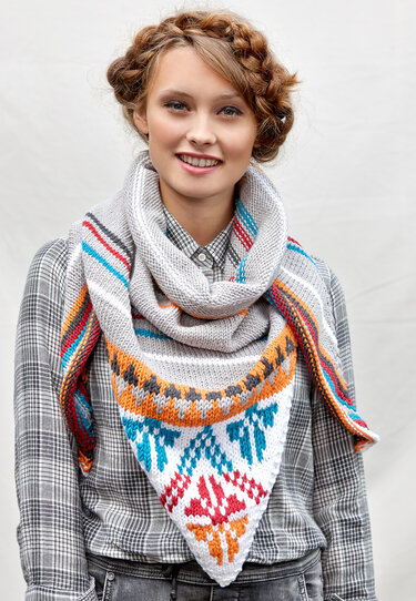 Gestricktes Dreieckstuch Gerrit - Stricken