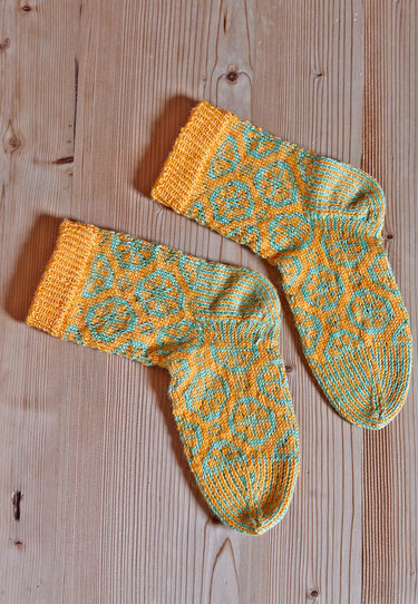 Gestrickte Socken Edda - Stricken