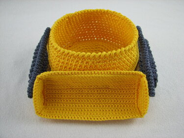 Häkelanleitung Körbchen "Bagger" - das etwas andere Geschenkkörbchen - Bild 9