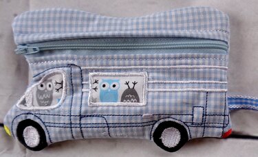 Ith Stickdatei Wohnmobil-Camper, Taschen für den 13x18 Rahmen - Sticken