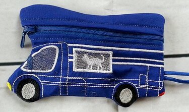 Ith Stickdatei Wohnmobil-Camper, Taschen für den 13x18 Rahmen - Bild 6