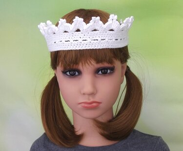 Häkelanleitung Kinderkrone "Prinzessin" - Bild 4