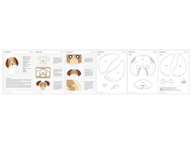 Halbmaske – Hund – Bastelanleitung und Vorlagen - Bild 4