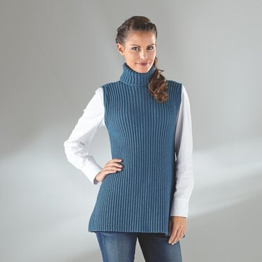 Strickanleitung Damentunika "Merino Extrafein" 755016 - Bild 2