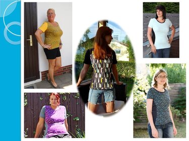 E-Book, Anleitung T-Shirt "Long 2 Shirt" Gr. 32- 48 - Nähen