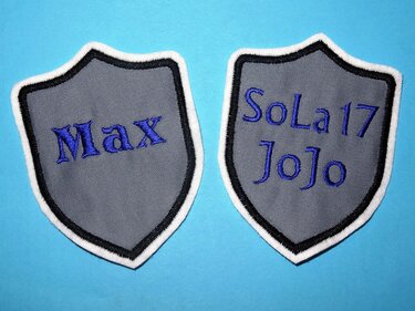 Stickdatei einfache Wappen in 5 Größen - Sticken