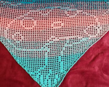 Motivtuch Shorti der Fliegenpilz für Kids, Kindertuch, Dreieckstuch, Häkelanleitung