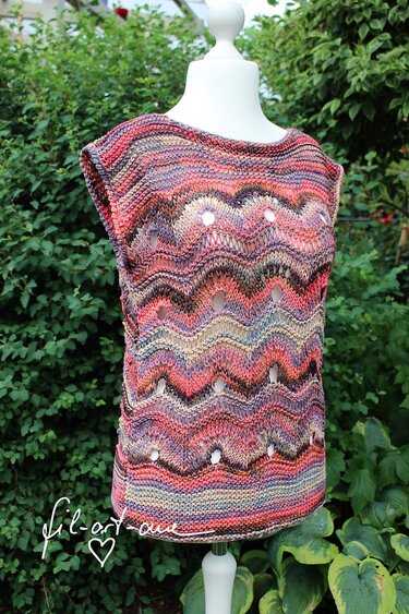 Shirt / Tunic "Linnea", Knitting Pattern, Size S - L/XL - Image 11