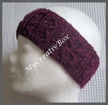 Stirnband "Winterlicht" Ku 50-54 + 54-58, gestrickt mit Sowo - Stricken