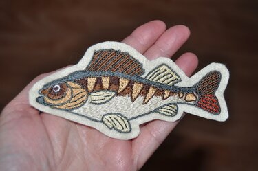 Stickdateien Mitfischer für den 13x18 Rahmen - Sticken