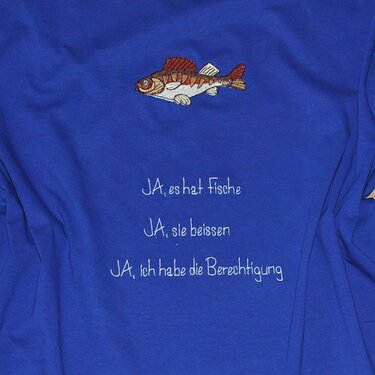 Stickdateien Mitfischer für den 13x18 Rahmen - Sticken