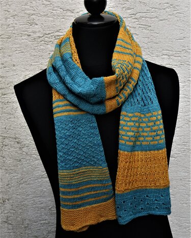 gestrickter Doppelloop oder Schal Frühlingszauber - Stricken