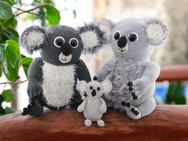 Koala Bear Family - Crochet Pattern